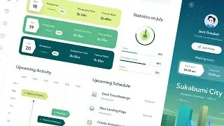 02 Design Productivity Dashboard HTML/CSS Tutorial