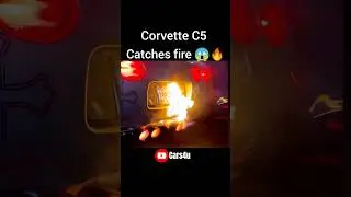 Corvette Flames 😱🤯🔥#corvette #corvettec5 #flame #fail #fire
