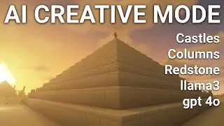 AI Builds in Creative Mode | Mindcraft