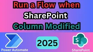 Run a Flow when SharePoint Column Modified