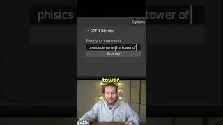 You can now use your words to create 3D object with GPT and Blender