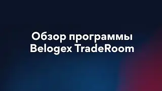 Краткий обзор программы Belogex TradeRoom