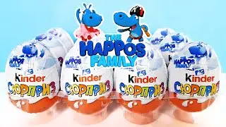 Киндер Сюрприз СЕМЕЙКА БЕГЕМОТИКОВ 2022! Unboxing Kinder Surprise HAPPOS FAMILY! Новая коллекция!