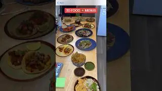 3D FOOD MENUS #photogrammetry #food #menu