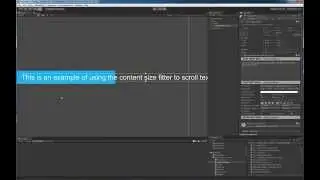 TextMesh Pro - Horizontal Scrolling of Text in Unity 4.6 and 5.0