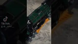 #shorts Emerald Steam Train goes over ReRailer