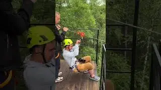 Тарзанка полетел на скорости