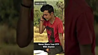 NEver Share Your OTP with Anyone | Cyber Awareness | Craw Cyber Security  #crawsec #cybersecurity