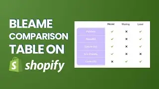 How To Create Bleame Comparison Table on PageFly | Step-by-Step Funnelish Tutorial!