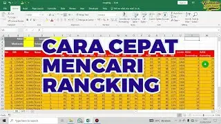 Cara Cepat Mencari Rangking Di Microsoft Excel