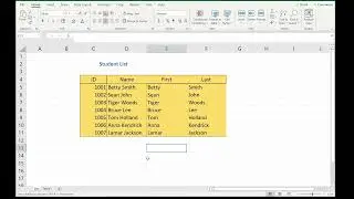Separating First and Last Names (Wildcards & Find and Replace) Excel Tutorial and Explanation