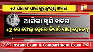 +2 Exam Result 2024 Odisha - Instant Exam 2024 ll Instant & Compartmental Exam llPlus Two Result