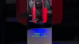 Voron 2.4 klicky probe attaching / unattaching demonstration. 