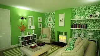 Colour schemes  decorating with green MP4 360p
