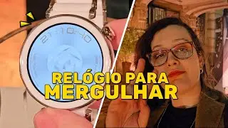 RELÓGIO QUE MERGULHA ATÉ 100M EMBAIXO D'AGUA