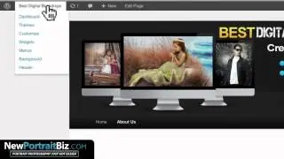 How Create Custom Website And Blog Menus In Wordpress - Photography Website Example