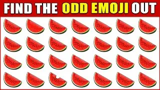 Find The Odd Emoji Out (Fruits Edition) 🥭🍇🍏🍓🥝
