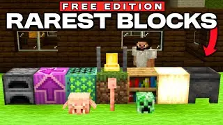 How I Collected RAREST Blocks in Minecraft Free Edition!