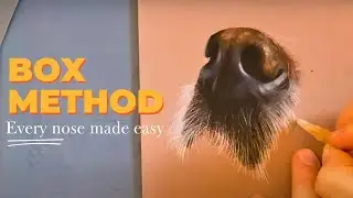 METHOD for drawing dog's nose | Realistic | Pastel Pencils