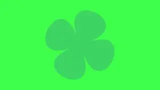 Green flower 🌺 animation copyright free Green screen background
