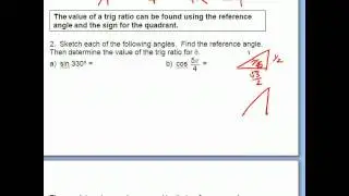trig ratios/ non acute angles