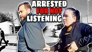 6 Cops For 1 Man with a Camera (Arrested)