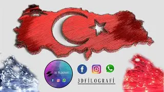 Türkiye haritası led li Filografi