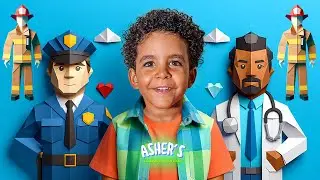 Policeman, Fireman, Doctor & Other Professions Song 👮🏼👩🏼‍🚒👩🏼‍⚕️🚨 | Learn Professions Song 🤓