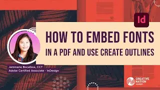 How to embed fonts in a PDF and use create outlines