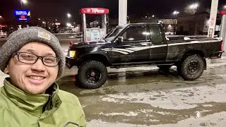 INSTALLING ROCK SLIDERS ONTO MY TOYOTA PICKUP | ALL-PRO WELD ON SLIDER