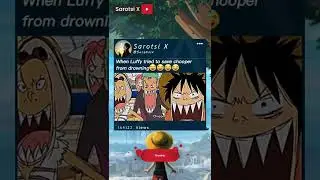 When Luffy tried to save chopper from drowning😂😂 