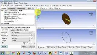 Cylinder Flows Using Ansys CFD-Post — Velocity Magnitude Contours