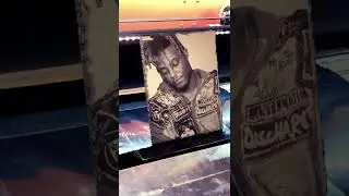 Laser engraved photo on slate using an Ap Lazer 4024 100w Laser.