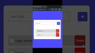 Simple Todo App with JavaScript | Add, Delete, and Mark Tasks