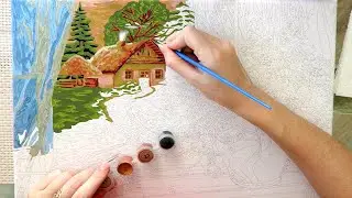 Картина по номерам процесс / Paint by numbers time lapse