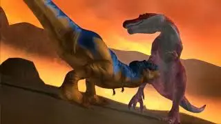 Dinosaur attack scenes compilation