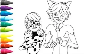 Miraculous Ladybug | Леди Баг и Супер Кот | Учимся рисовать Раскраски для Детей KidsColoring