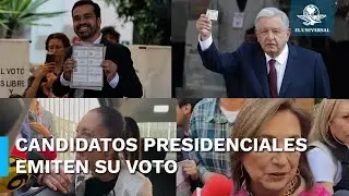 Así votaron AMLO y los candidatos presidenciales
