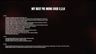 [Blender Extensions] My Best Pie Menu Ever v2.2.0 - updates