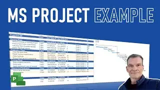 How to use MS Project with Simple Schedule Example | MS project Demonstration tutorial
