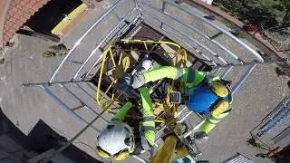 tecniche di soccorso in spazi confinati e sospetti di inquinamento con argano manuale