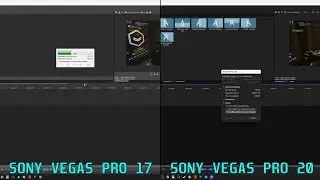 Sony Vegas Pro 17 vs 20: NVENC result render time