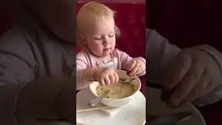 Angrlina is eating 3