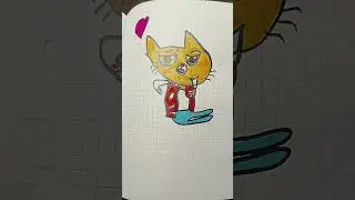 Бумажная онимация Кошечка Мурздей