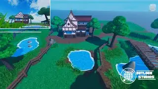 Roblox Studio │SPEED BUILD │ - Stunning House and pond