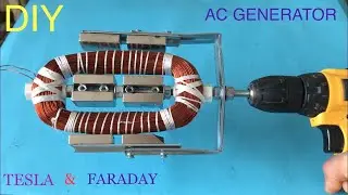 HAND MADE POWERFUL GENERATOR - HOW TO GENERATE ELECTRICITY - HOW THE GENERATOR WORKS