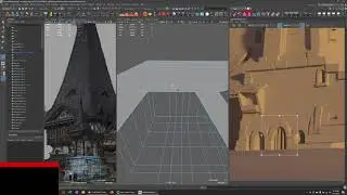 Alchemists home. 3D poly modeling. Maya. part 06