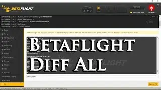 Betaflight CLI Diff All - As Fast As Possible