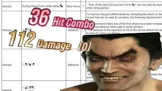 Kazuya patch 1.05 combo demonstration