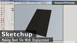 Sketchup Roof Tile With Displacement | Vray Tutorial